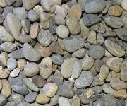 Glacier river pebbles