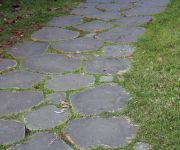 Black Basalt Column Stepping Stones