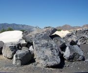 Black Obsidian Boulders