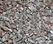 Plum crushed aggregate